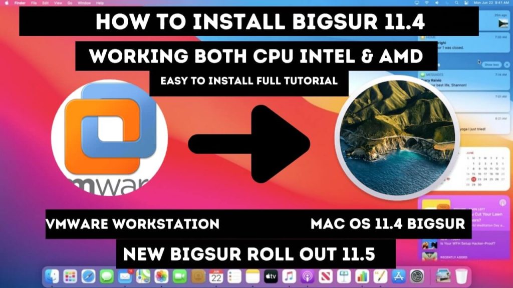 How to install MacOS Big Sur 11.4 on Windows-PC on VMware
