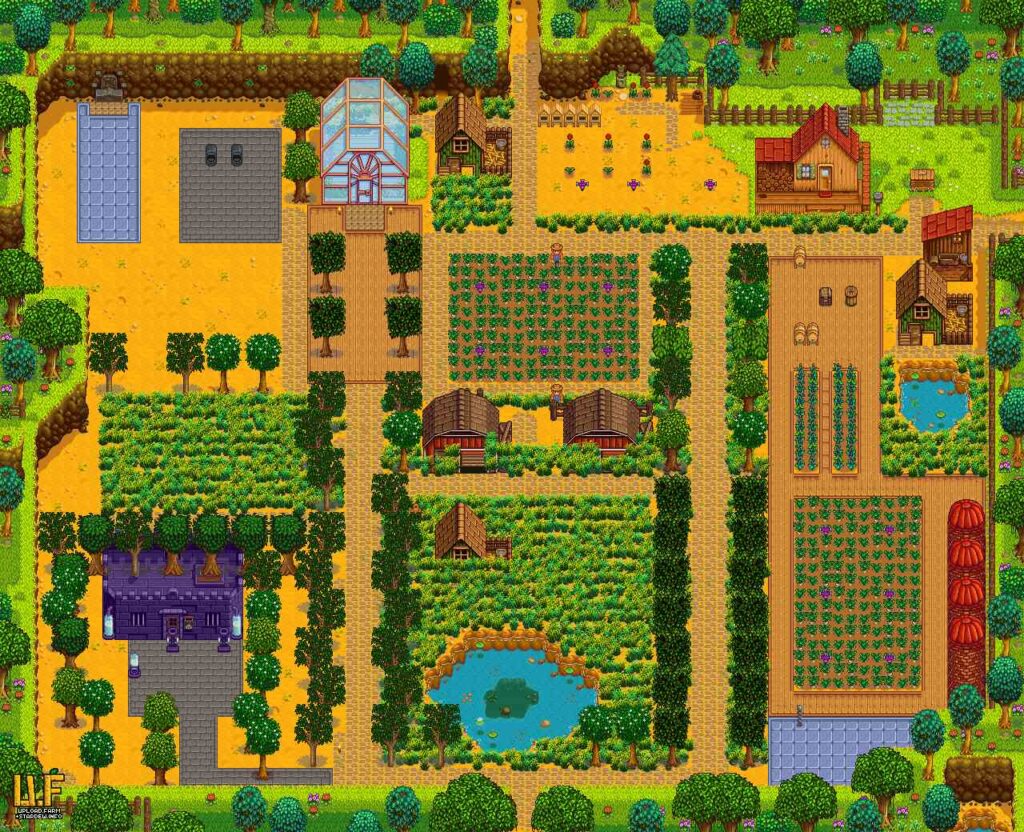 stardew valley farm planner plan the locations of crops