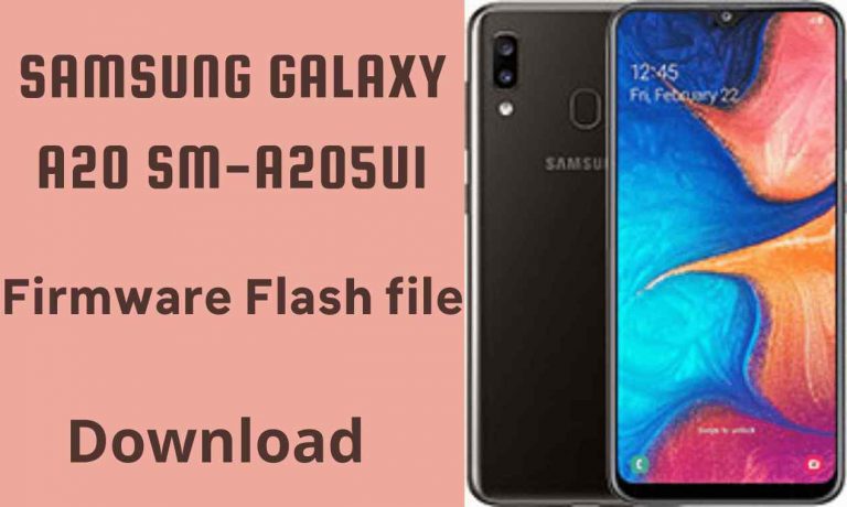 Samsung A20 SM-A205U1 Firmware Flash File (Stock ROM)