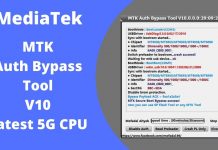 MTK Auth Bypass Tool V26 Latest 5G CPU