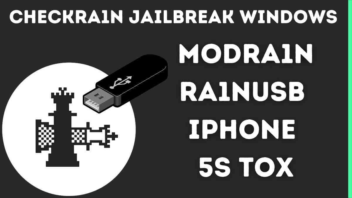 Download the Checkra1n jailbreak Windows With ModRa1n RainUSB iPhone 14.8