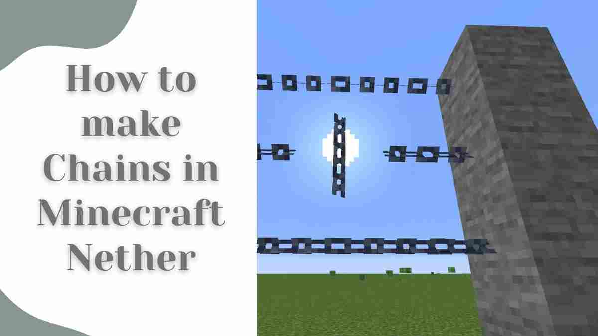 How to make chain minecraft  How to Craft and Use Update