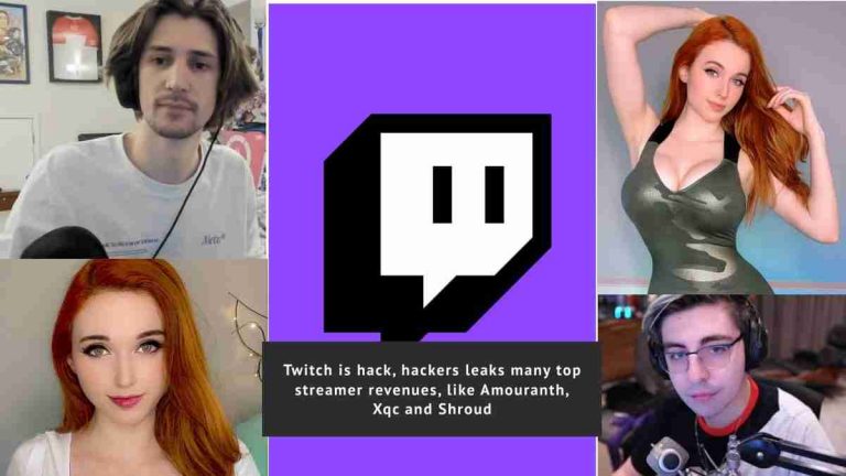 Twitch is hack, hackers leaks many top streamer revenue Amouranth, Xqc and Shroud