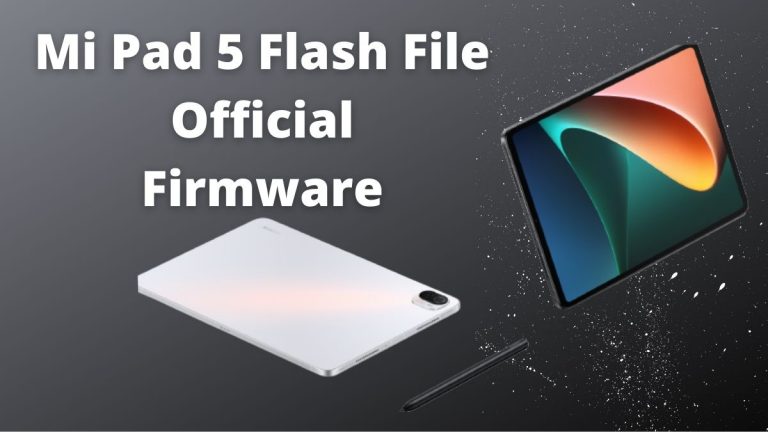 Mi Pad 5 Flash File