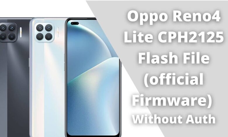 Oppo Reno4 Lite CPH2125 Flash File