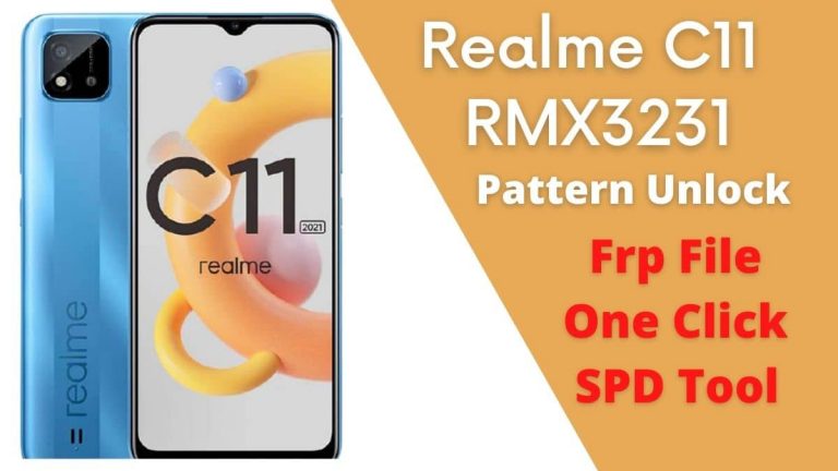 Realme C11 RMX3231 Pattern Unlock & Frp File One Click Using SPD Tool