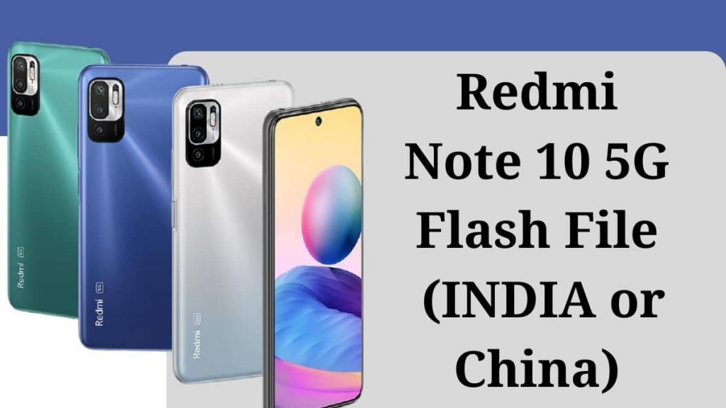 Redmi Note 10T 5G Flash File