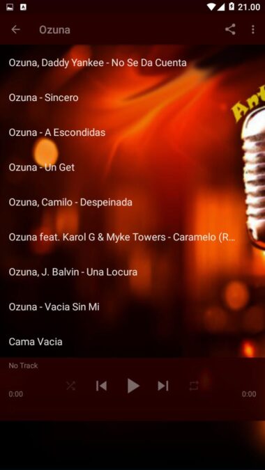 ouzuna APK for Android Free Music Application
