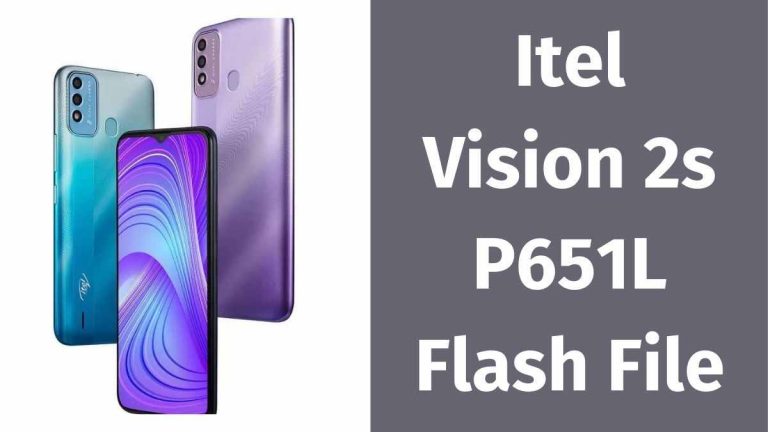 Itel Vision 2s P651L Flash File