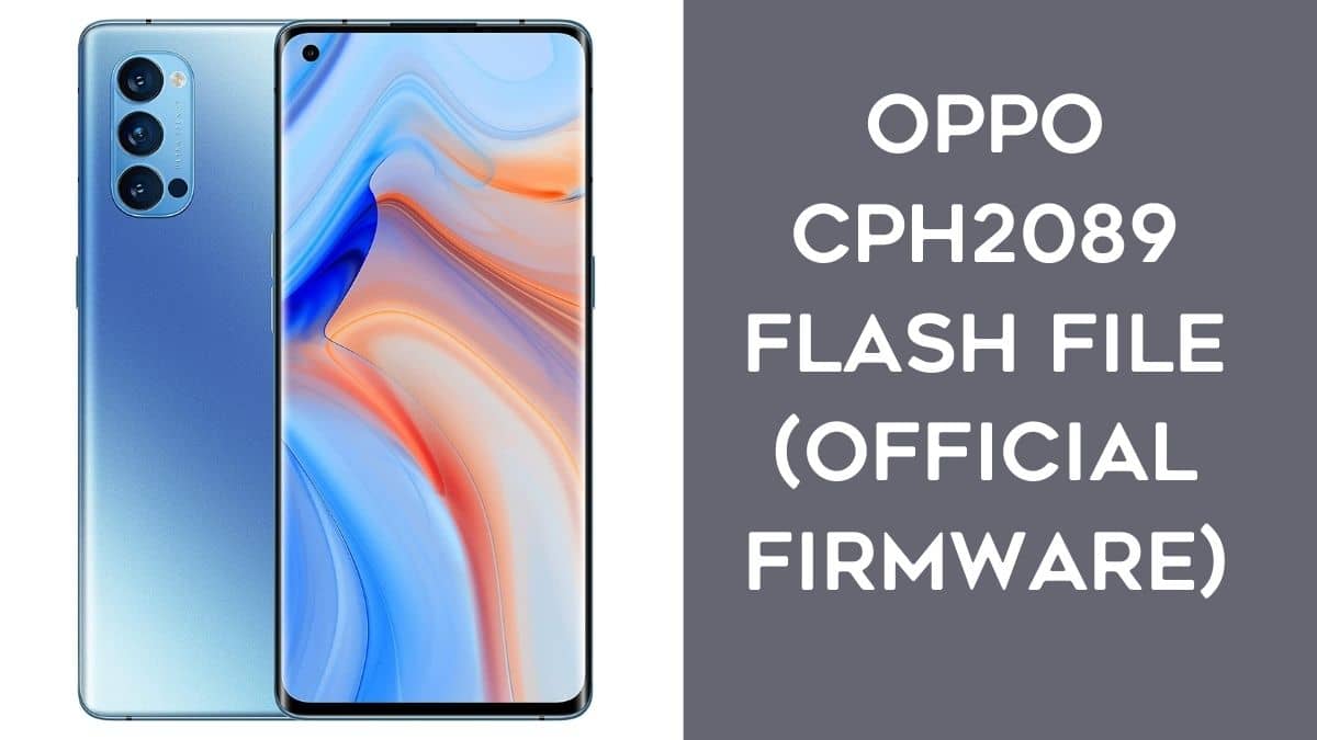 Oppo CPH2089 Flash File (official Firmware)