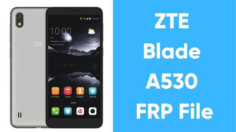 ZTE Blade A530 Frp File Tested 100%