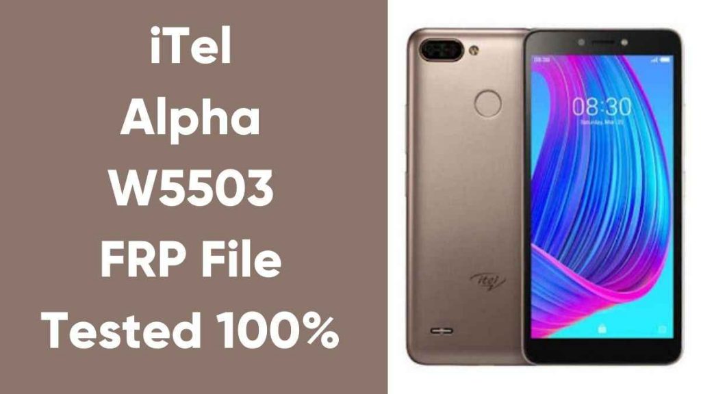 iTel Alpha W5503 FRP File Tested 100% Working 2022