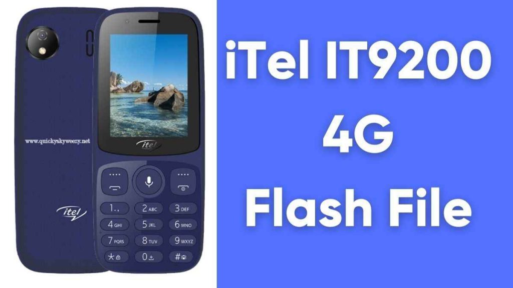 iTel IT9200 4G Flash File
