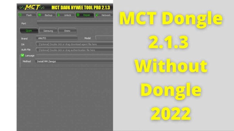 MCT Dongle 2.1.3 Without Dongle Working 100% 2022