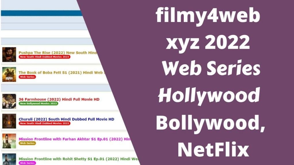 filmy4web xyz 2022 Web Series Hollywood & Bollywood, NetFlix