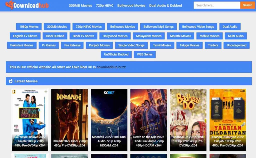 Downloadhub 2022 300mb Movies Dubbed Movie, Illegal HD