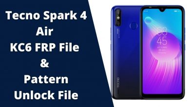 Tecno Spark 4 Air KC6 FRP File & Pattern Unlock File