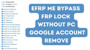 efrp me bypass FRP Lock Without PC | Google Account Remove