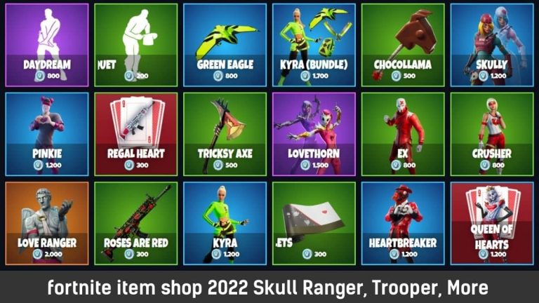 fortnite item shop February 2022 Skull Ranger, Trooper, More