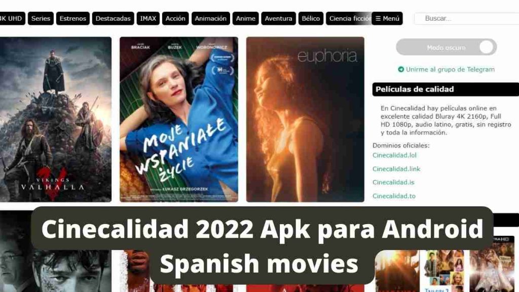 Cinecalidad 2022 Apk para Android Spanish movies Hollywood Movie 