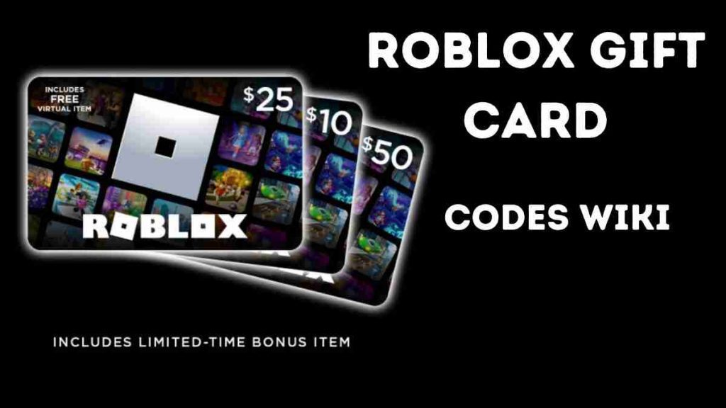 Roblox Gift Card Codes Wiki