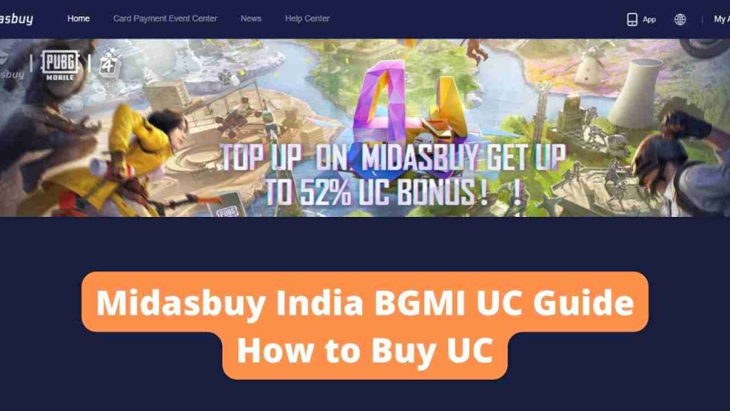 MidasbuyIndia BGMI UC Guide How to Buy UC At low Pice March 2022