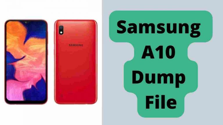 Samsung A10 Dump File (Dead Boot Repair)