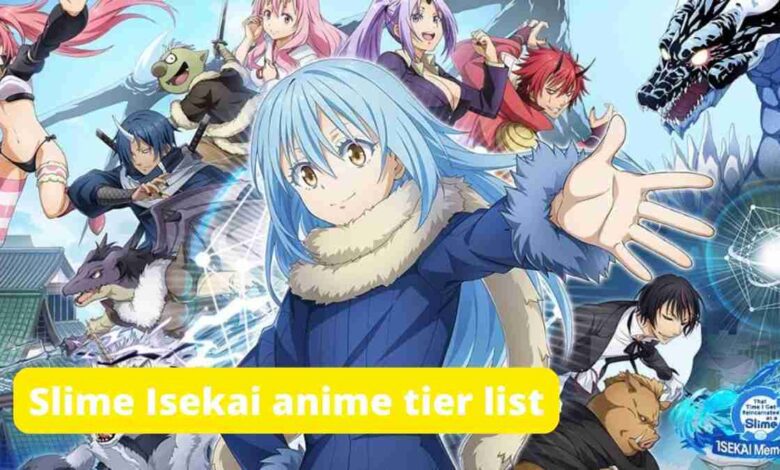 Slime Isekai Anime tier list New Update