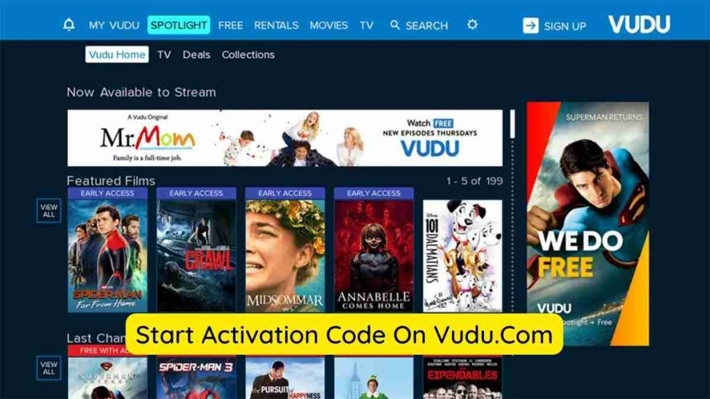 How To Use A Start Activation Code On Vudu.Com In 2022?