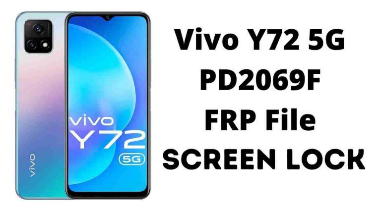 Vivo Y72 5G PD2069F FRP File Tested Using SP Flash Tool