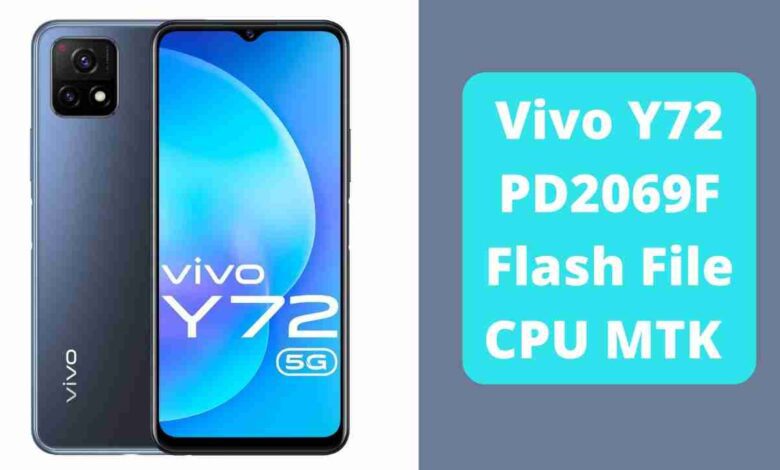 Vivo Y72 PD2069F Flash File CPU MTK (official Firmware)