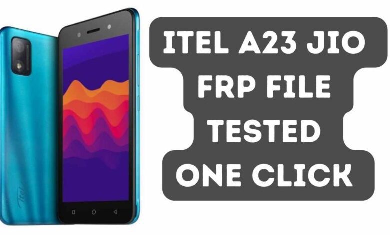 iTel A23 Jio FRP File Tested One Click Remove