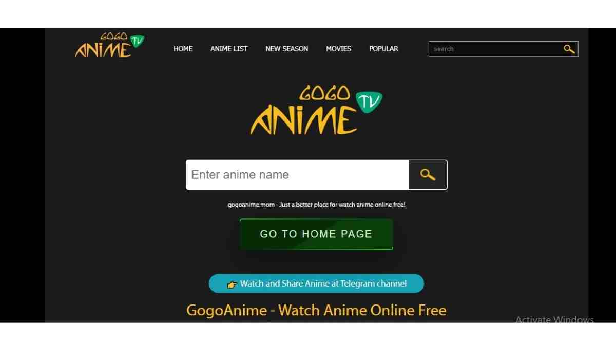 Free anime websites