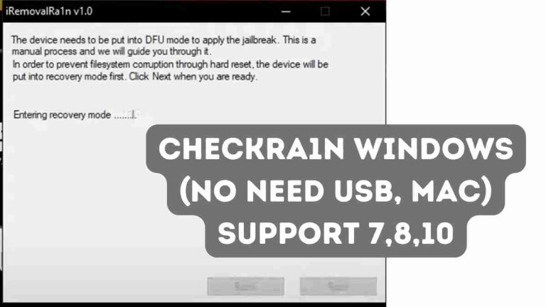 iRemoval PRO Checkra1n Windows (No Need USB, MAC)