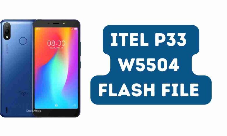 Itel P33 Plus W6001 Flash File