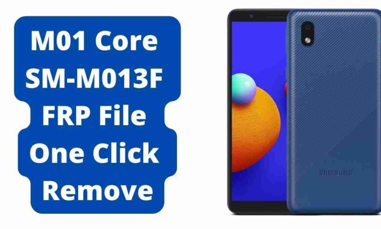 Samsung Galaxy M01 Core SM-M013F FRP File One Click