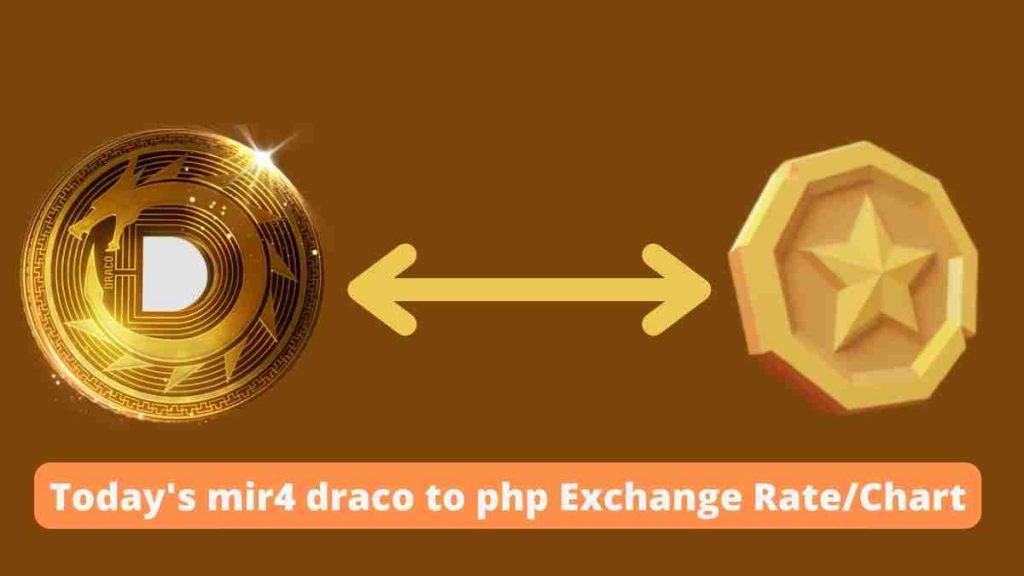 Today's mir4 draco to php Exchange Rate/Chart (April 2022)