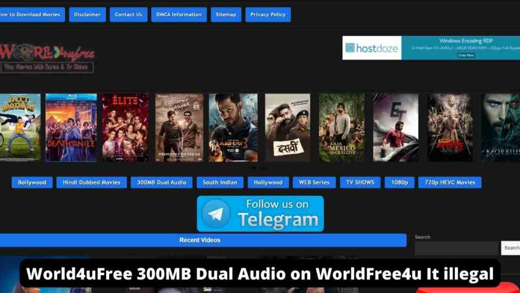 World4uFree 300MB Dual Audio on WorldFree4u It illegal Site 