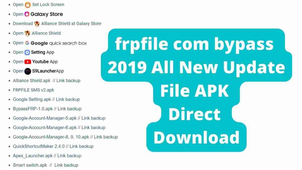 frpfile com bypass 2019 All New Update File APK Direct Download