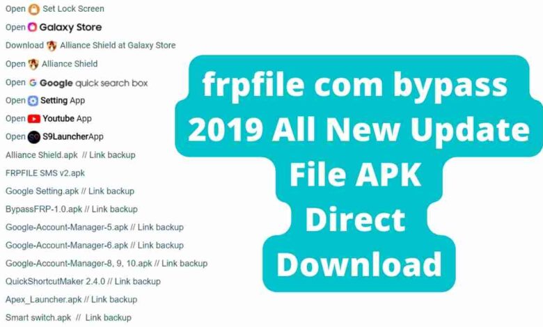 frpfile com bypass 2019 All New Update File APK Direct Download