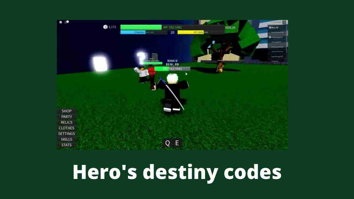 A Hero's Destiny codes December 2023