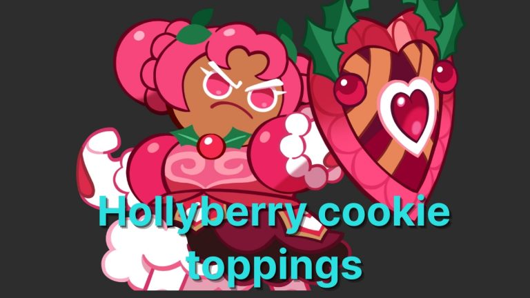 Hollyberry cookie toppings
