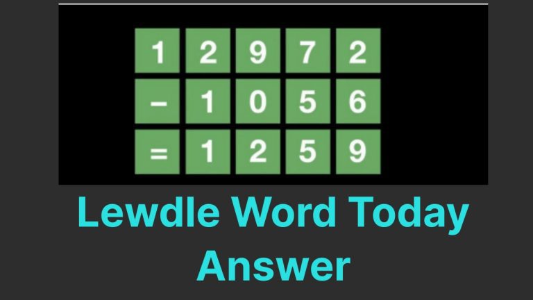 Lewdle Word Today Answer