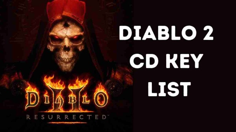 Diablo 2 CD Key Free List July 2022 Key Generator