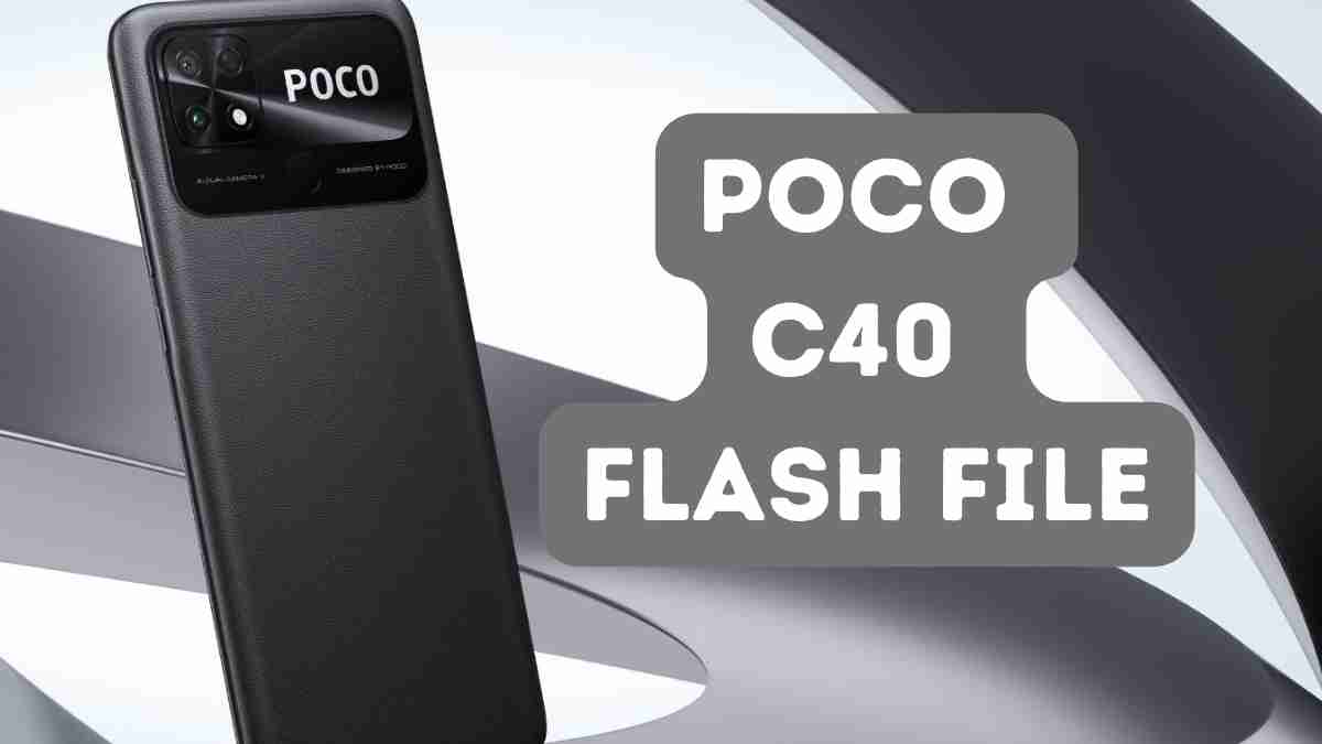 Poco C40 Flash File Latest Version (Stock ROM)