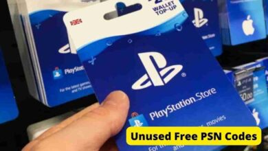 Unused Free PSN Codes
