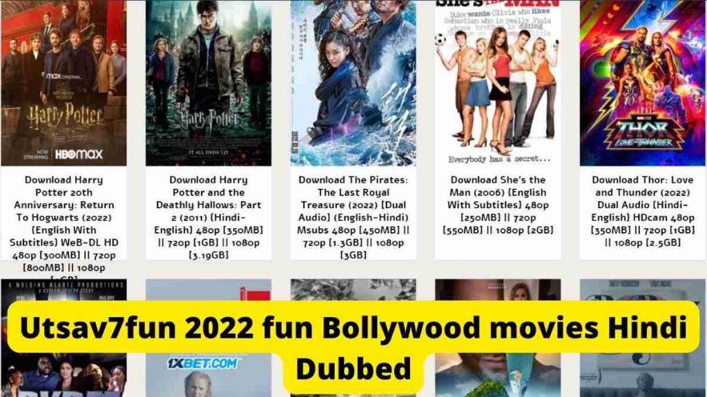Utsav7fun 2022 fun Bollywood movies Hindi Dubbed