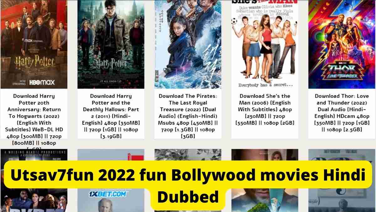 Utsav7fun 2024 fun Bollywood movies Hindi Dubbed