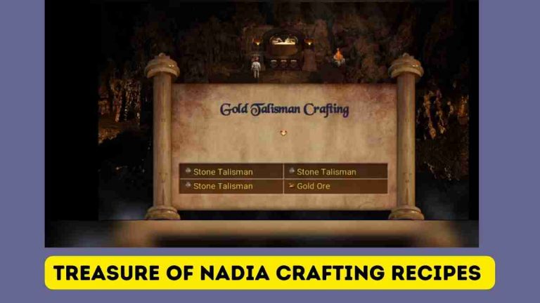 Treasure Of Nadia Crafting Recipes Crafting August 2022
