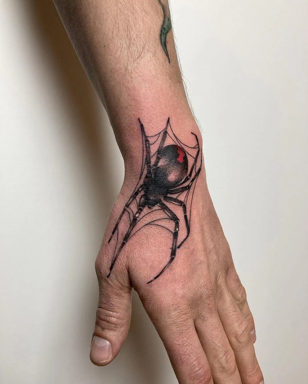 Black widow spider tattoo 31
